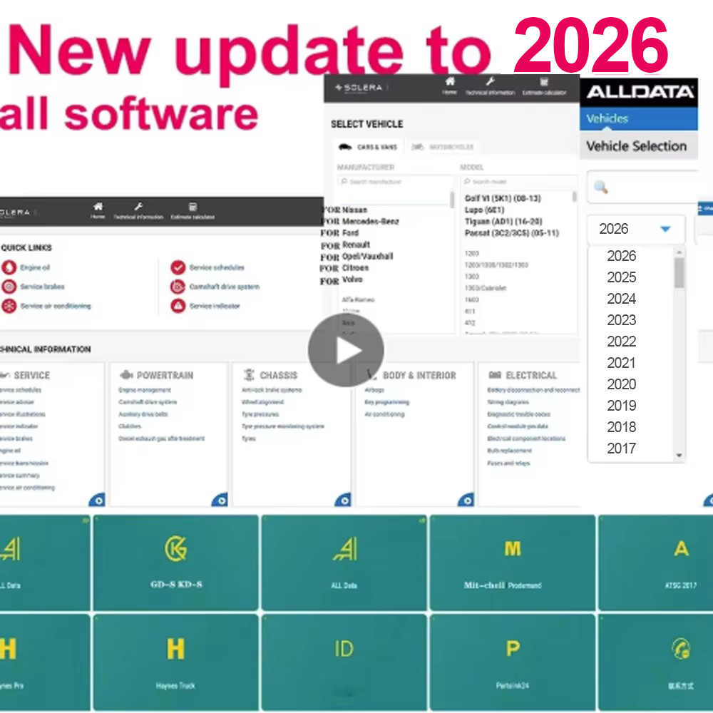 Workshop Tools Diagram - 2026年版 Alldata オンラインソフトウェア 全車種対応修理ソフトウェア オンラインログインアカウント 配線図