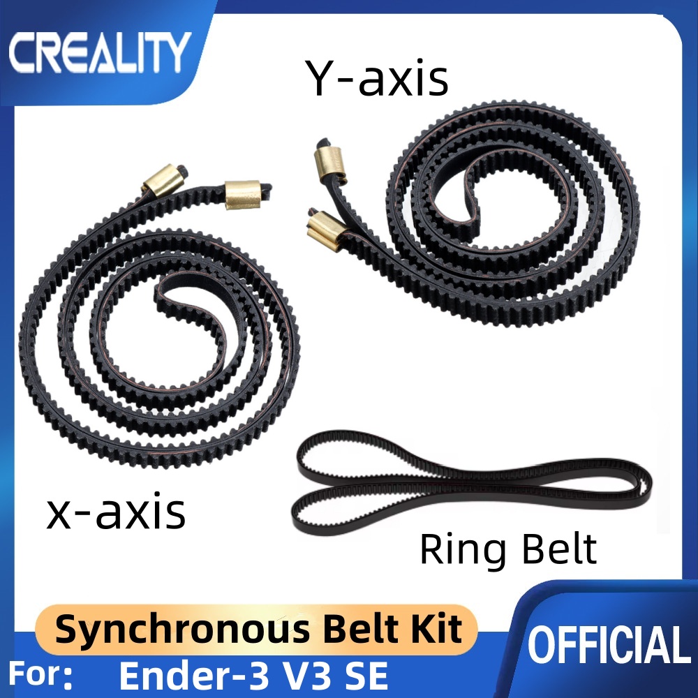 Creality Printer K1 - Creality Ender-3 V3 SE X+Y 軸とリングベルトゴム黒