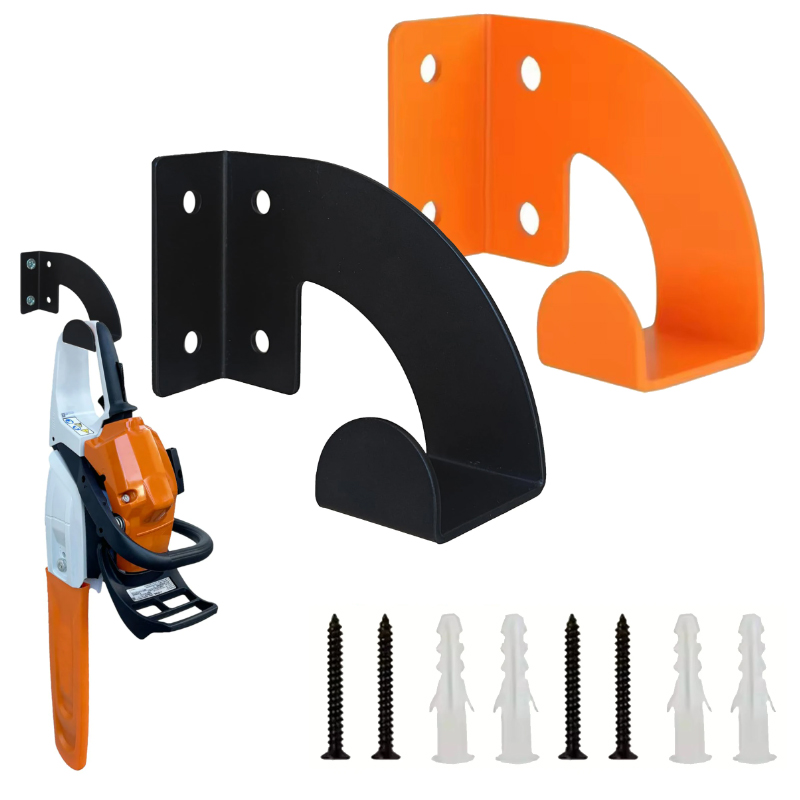 Workshop Tools Types - 頑丈な金属製チェーンソー壁掛けハンガー、ワークショップツール収納ラック、ガーデンバリカン、芝刈り機、ヘッジトリマー用吊り下げホルダー