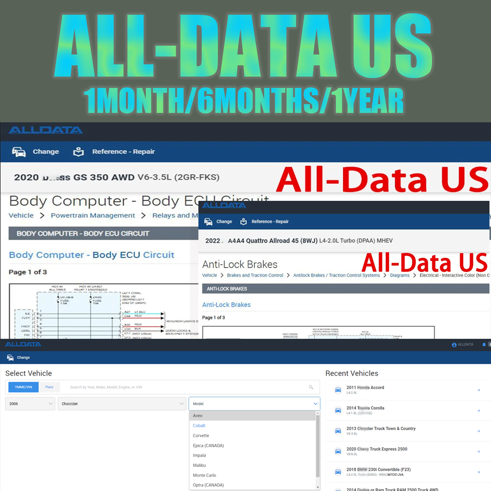 Workshop Tools Diagram - 新しいオンラインログインアカウント Alldata US フルバージョン 配線図 自動車修理ソフトウェア