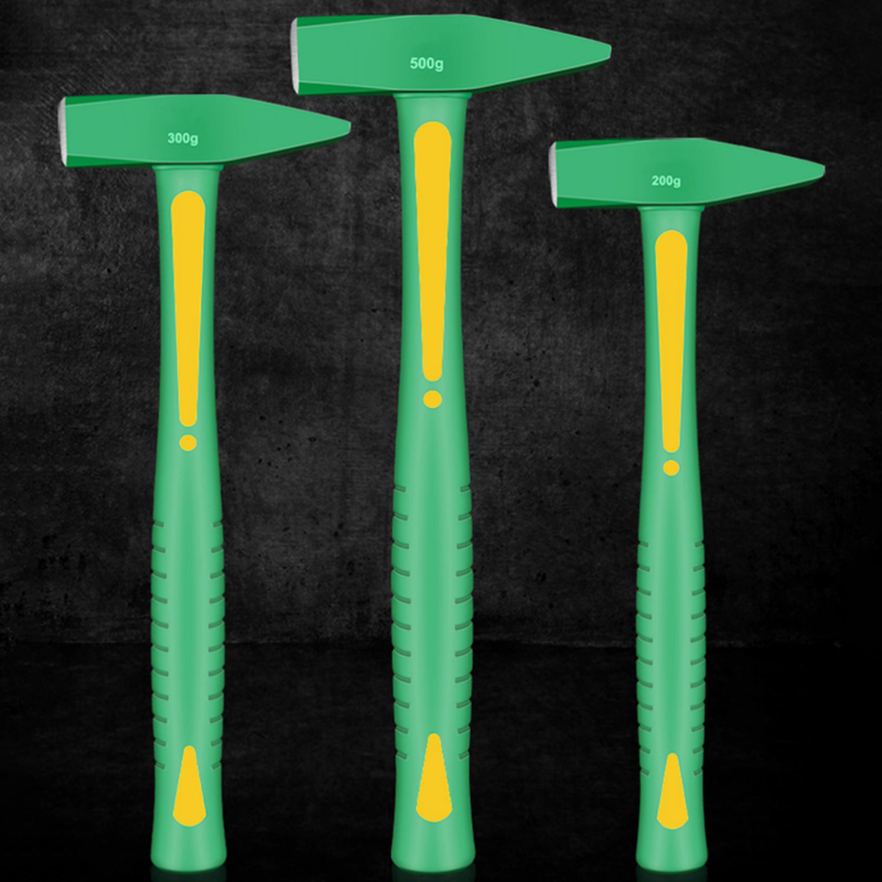 Workshop Tools Hammer - 耐衝撃パーカッションハンマー、フラットヘッドラップ、プラスチックダックビルハンマー、ワークショップ機械ツール、ハンドツール、200g、300g、500g
