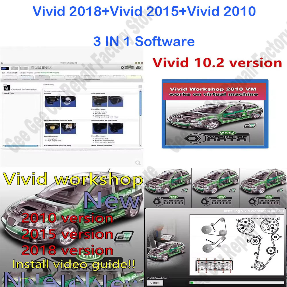 Workshop Tools Diagram - Vivid 2018、Vivid 2015、Vivid 2010 ワークショップデータ 自動車修理ソフトウェア