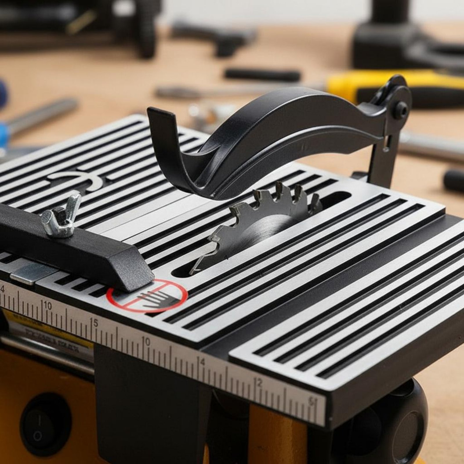 Workshop Tools Table - ミニテーブルソー ポータブルミニチュアベンチソー切断機 低騒音電動工具 DIY愛好家、作業場、ガレージ用