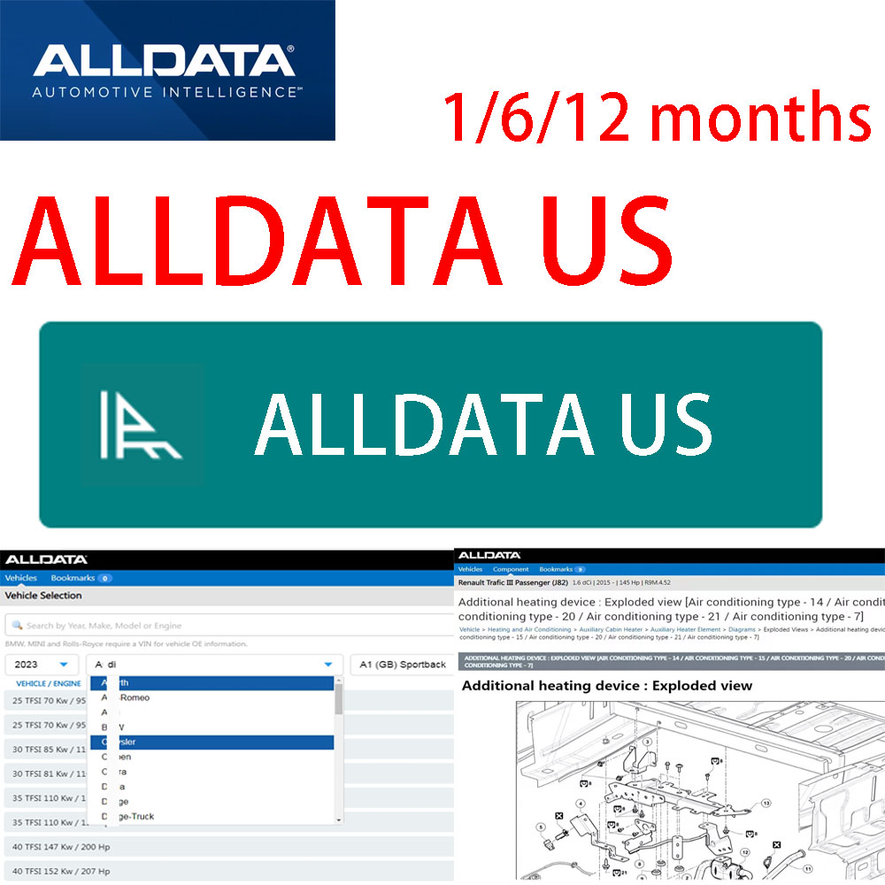 Workshop Tools Online - 最新版Alldata USフルバージョンオンラインログインアカウント、オールデータワークショップ修理必須ツールオンラインソフトウェア2026