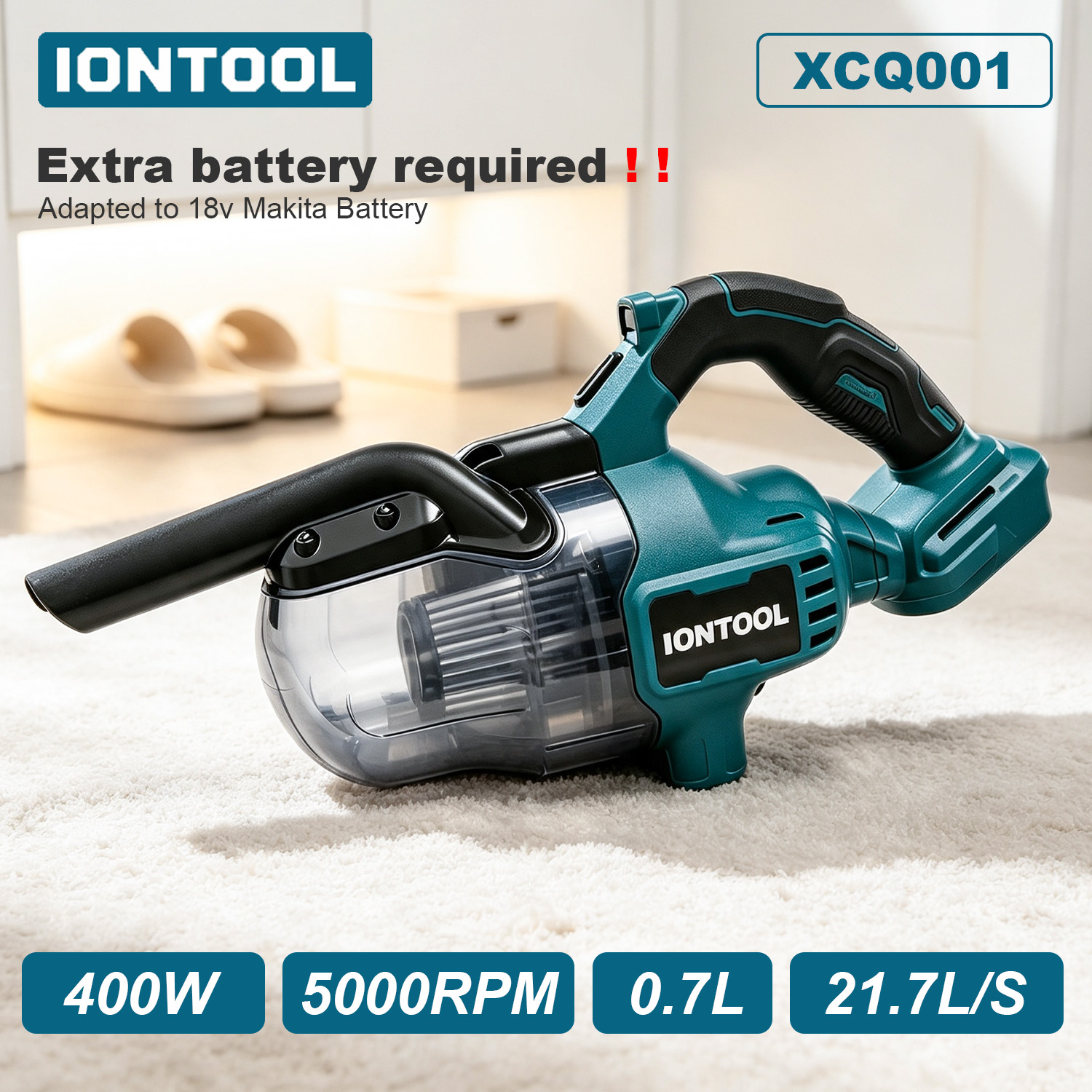IONTOOLコードレス掃除機 400W パワーツール ダス - Workshop Tools Types のレビューと価格