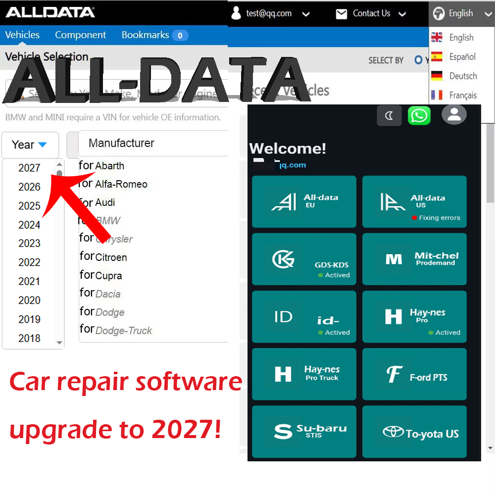 2027 ALL-DATA オンラインアカウント（Auto- - Workshop Tools Online のレビューと価格
