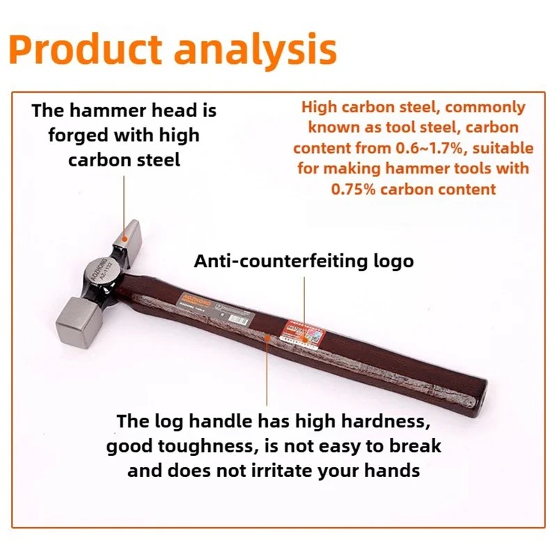 多機能板金ハンマー ウォールナット木製ハンドルハンマー 自動 - Workshop Tools Hammer のレビューと価格