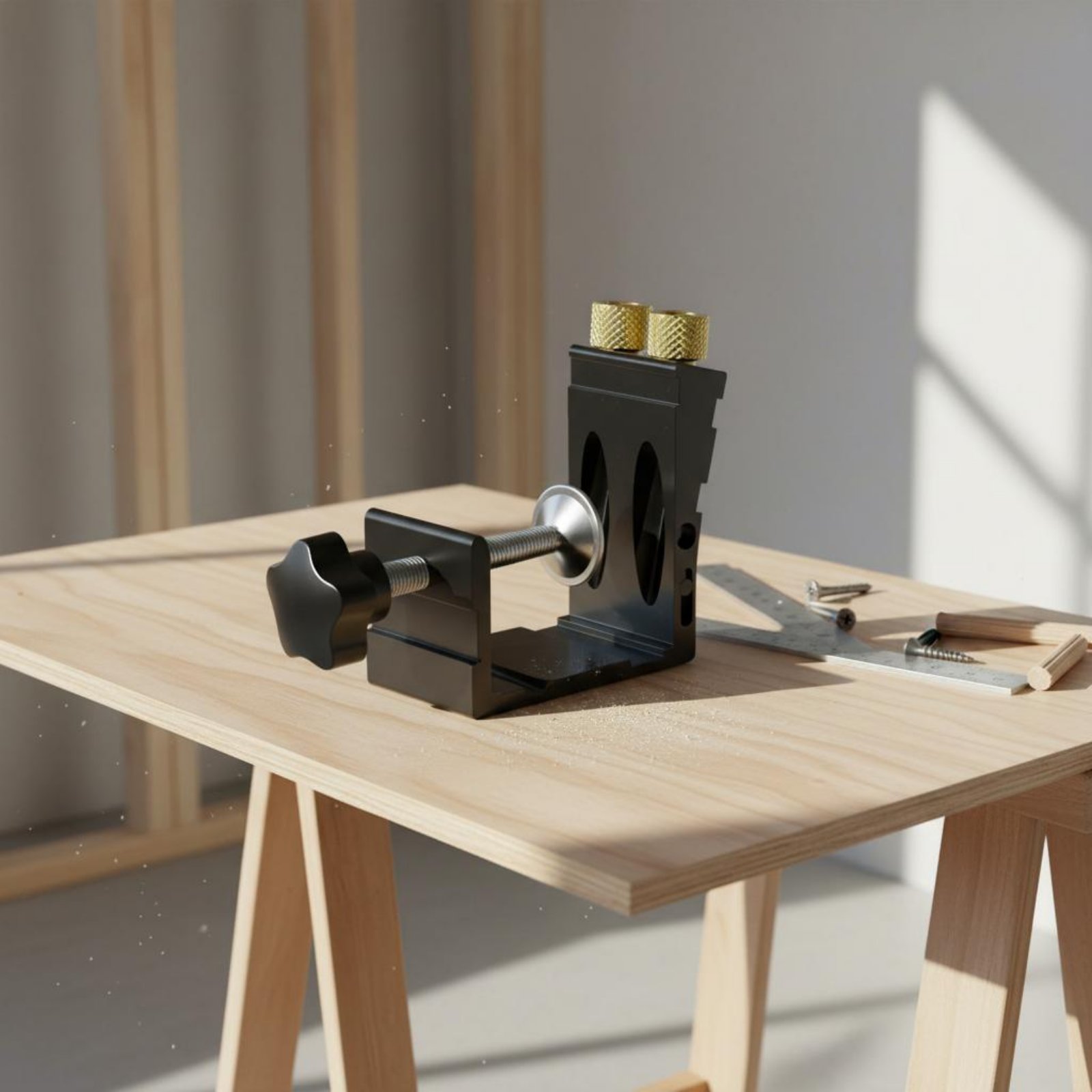 15度角度調整可能な穴あけガイド、ポケットホールジグキット、 - Workshop Joinery Tools のレビューと価格