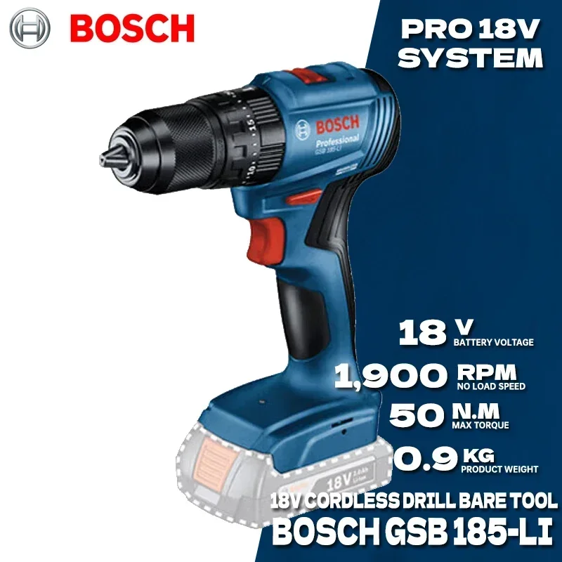 ボッシュ GSB 185-LI ブラシレスコードレスインパク - Bosch Drill Gsb 18V のレビューと価格