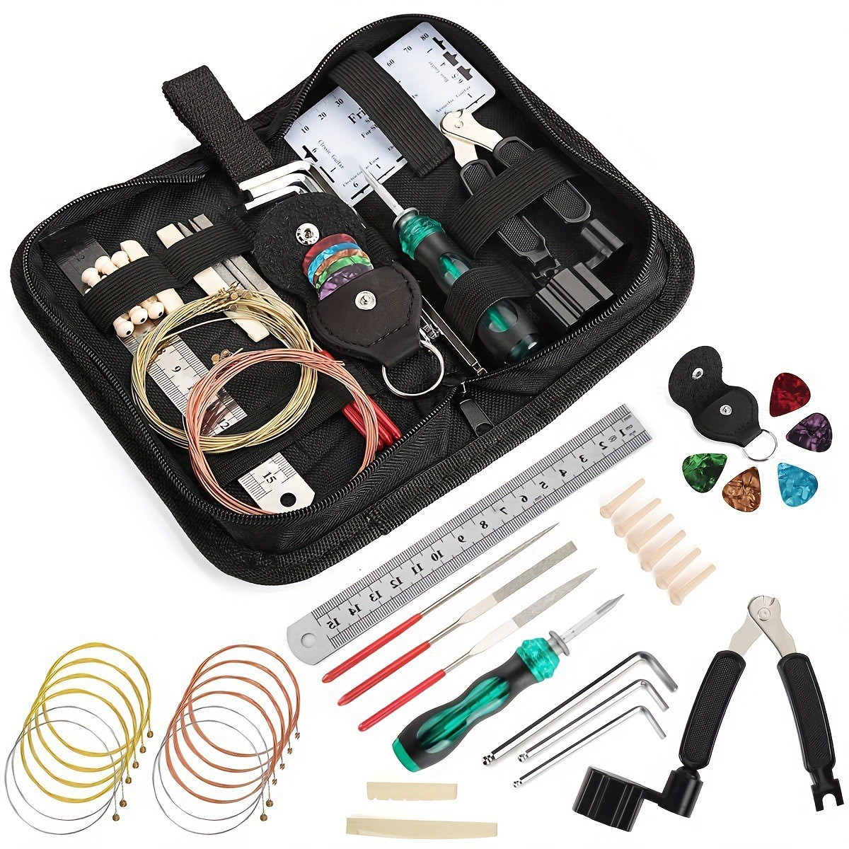 1セットのギター修理ツール、新しいギターツールキットセット、 - Maintenance Workshop Tools のレビューと価格
