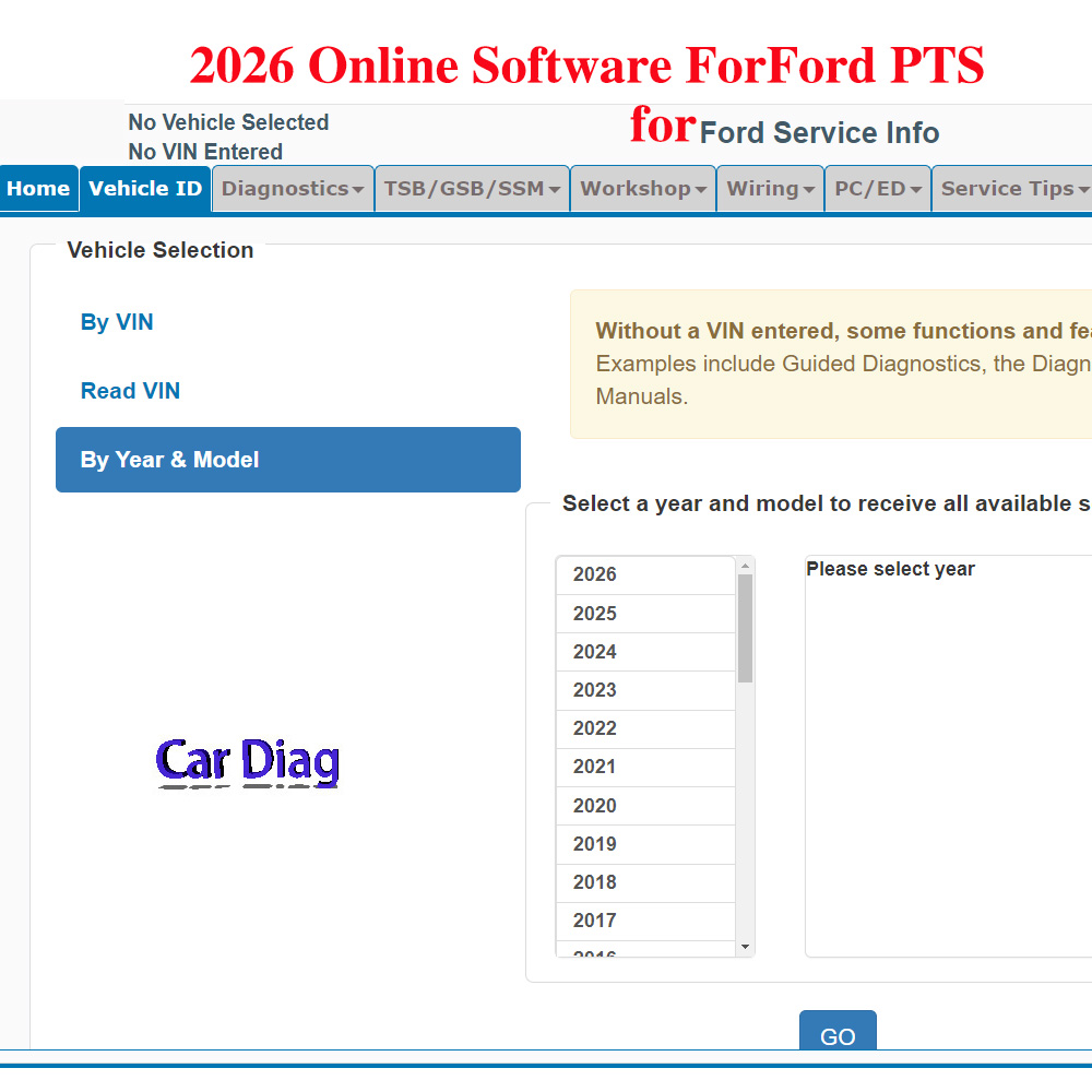 2026年版 フォードPTS車データ用オンラインソフトウェア - Workshop Tools Diagram のレビューと価格