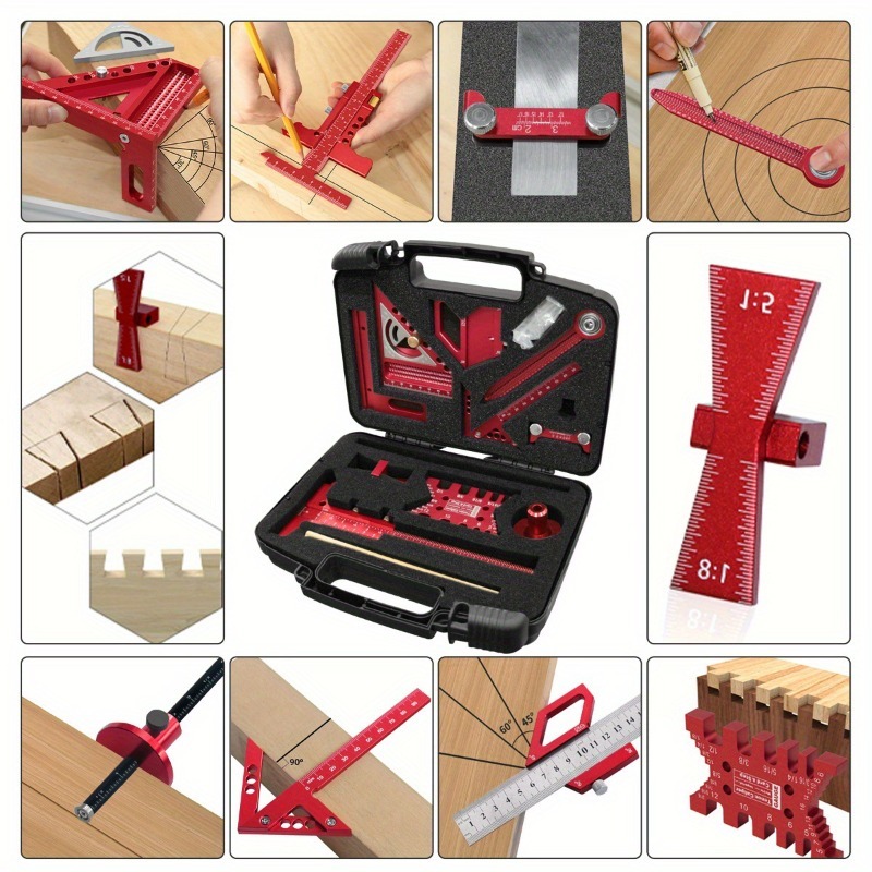 ワークショップカーペンタースクエアセット多機能マーキング木工 - Workshop Joinery Tools のレビューと価格