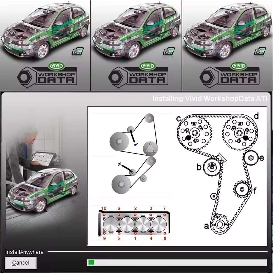 最新の自動車修理ソフトウェア Vivid 2010 /201 - Workshop Tools Diagram のレビューと価格