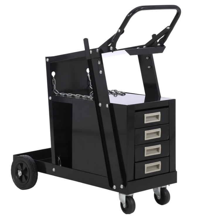 工場卸売 引き出し式可動溶接台車 ハンドル付きガスボンベカー - Workshop Tools Types のレビューと価格