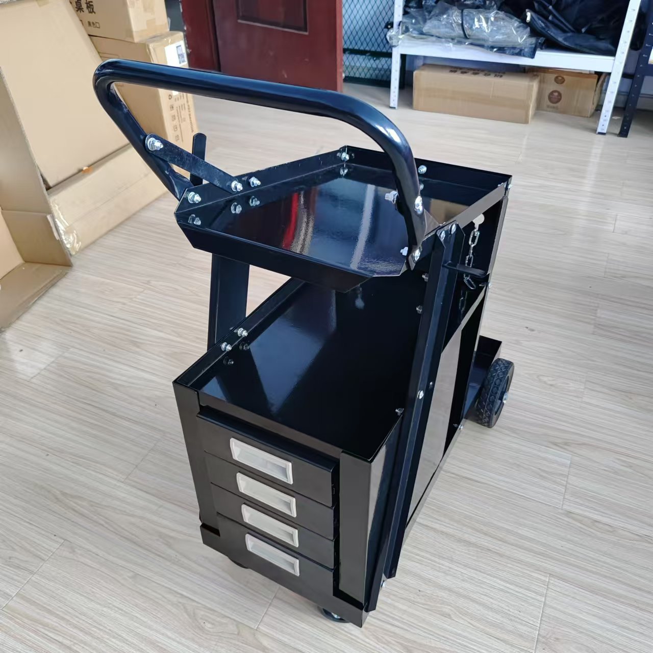 工場卸売 引き出し式可動溶接台車 ハンドル付きガスボンベカー - Workshop Tools Types のレビューと価格