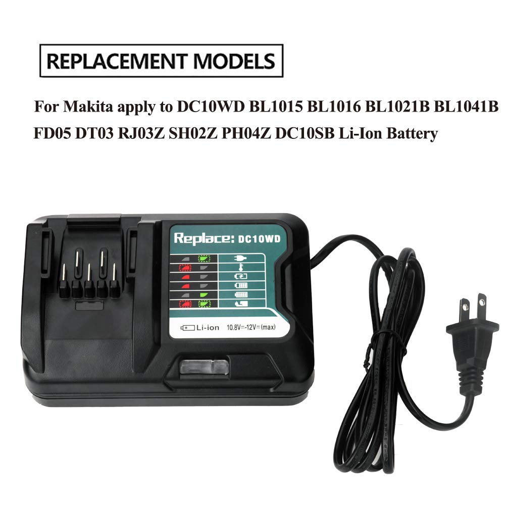 マキタバッテリー用DC10WD充電器 10.8V 12V D - Makita Drill Hp1640 のレビューと価格