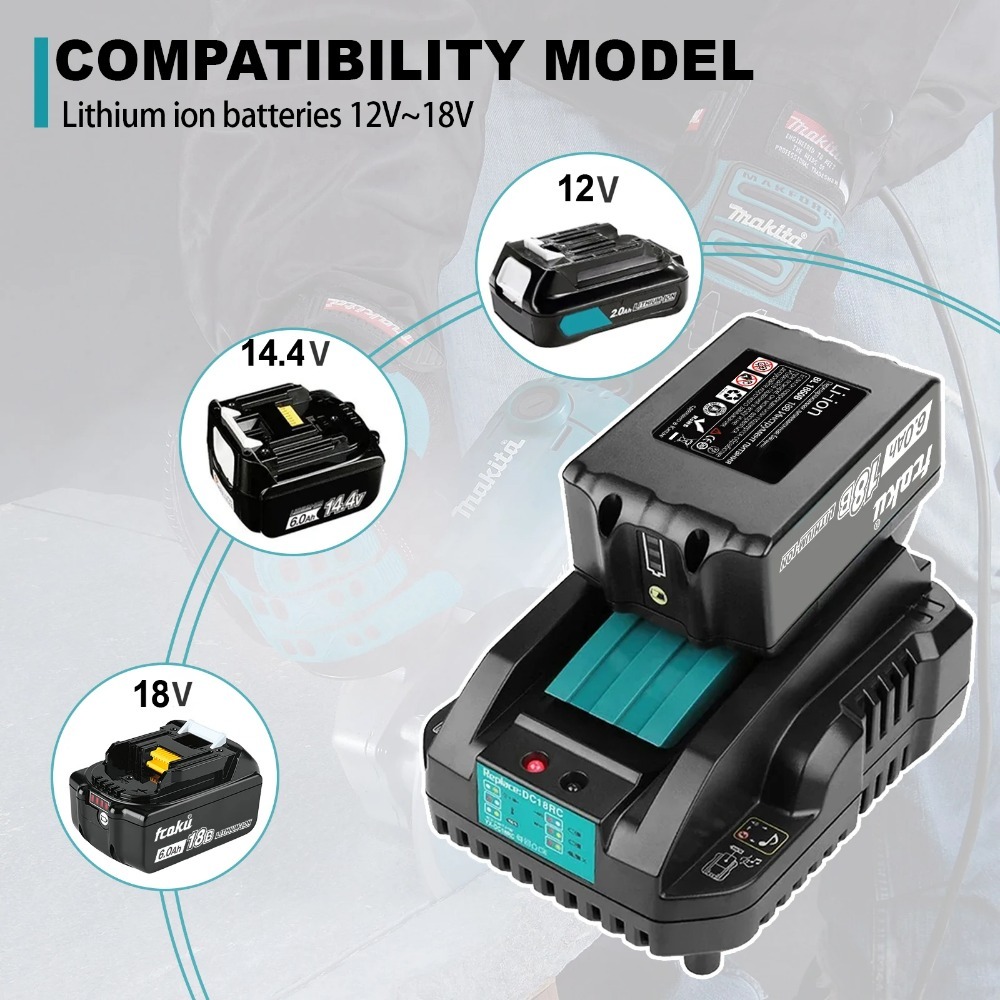 DC18RC リチウムイオンバッテリー 3A 充電器マキタ  - Makita Drill Hp1640 のレビューと価格