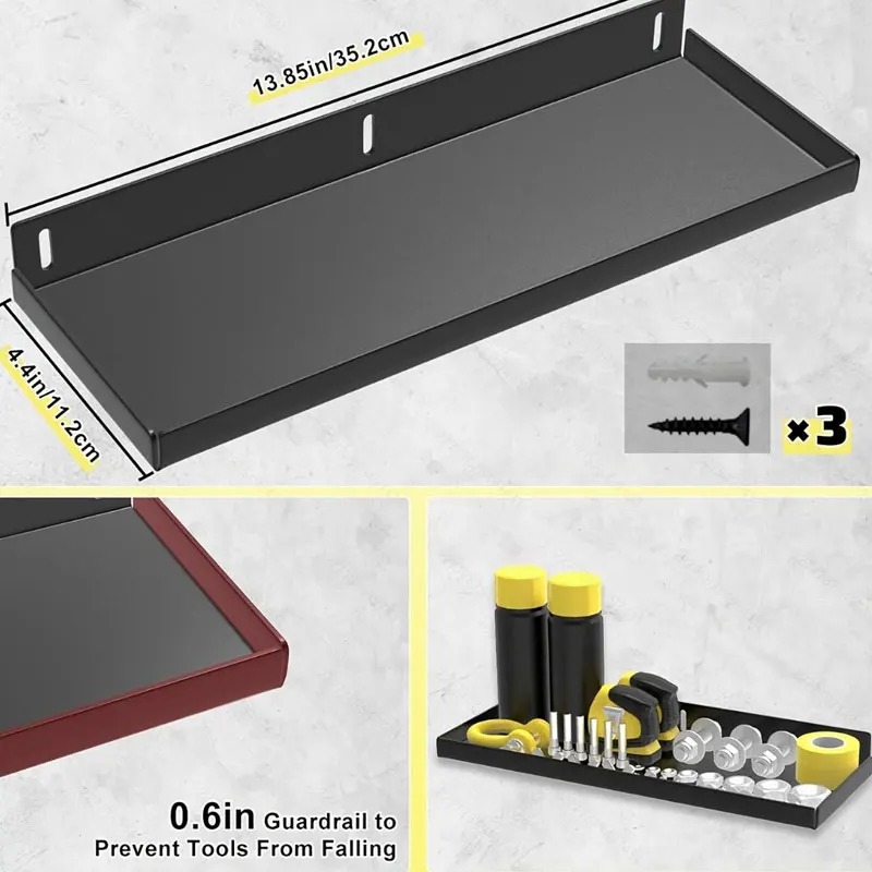 壁掛け式金属製ツールハンガー、頑丈なスチール製収納ラック、ド - Workshop Tools Hammer のレビューと価格