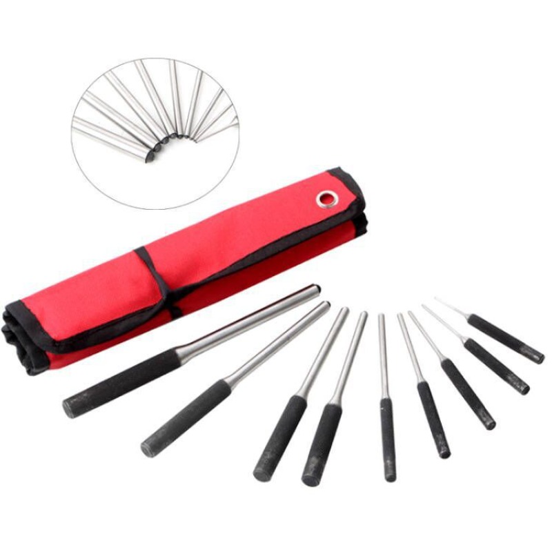 プロ仕様9個入りロールピンパンチセット高硬度鋼ガンスミスツー - Maintenance Workshop Tools のレビューと価格