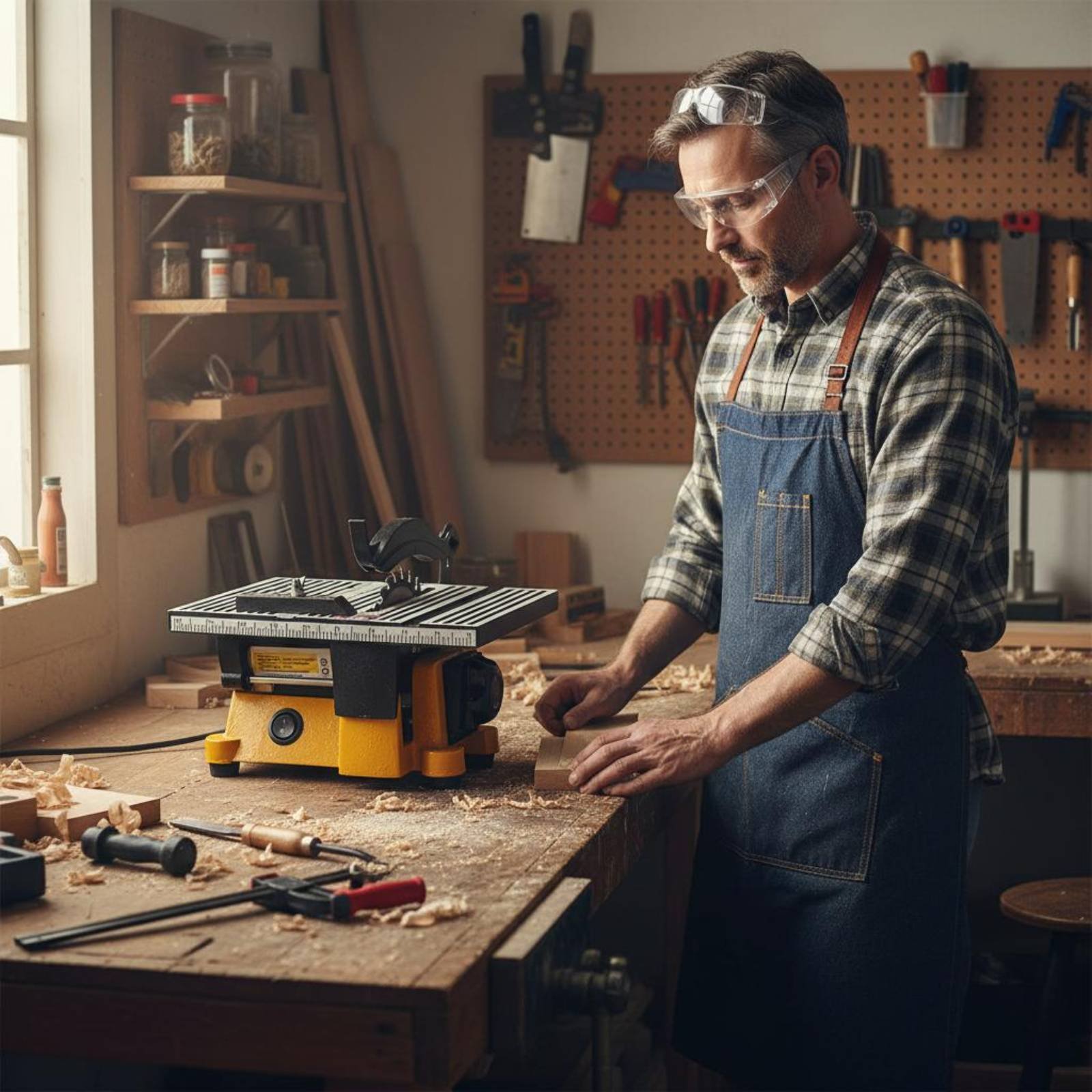 ミニテーブルソー ポータブルミニチュアベンチソー切断機 低騒 - Workshop Tools Table のレビューと価格