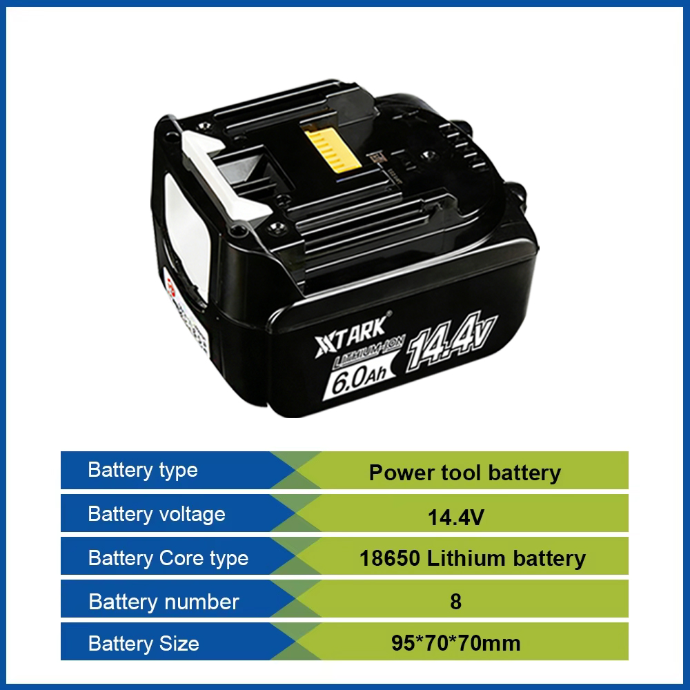 14.4V 6000mAh リチウムイオンバッテリー交換用マ - Makita Drill Hp1640 のレビューと価格